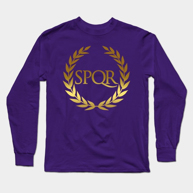 Roman SPQR Shirt Long Sleeve T-Shirt by AgemaApparel